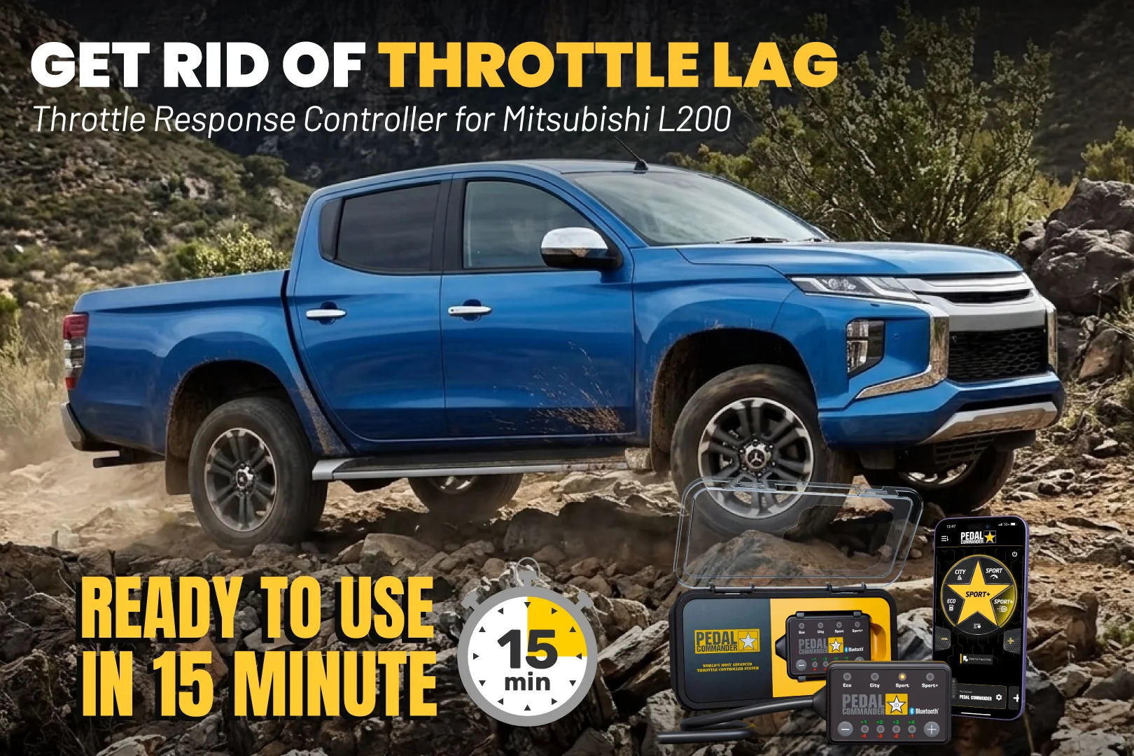 适用于Mitsubishi L200的Pedal Commander®