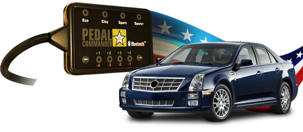 Cadillac STS and the Pedal Commander, the only performance part to make it perfect