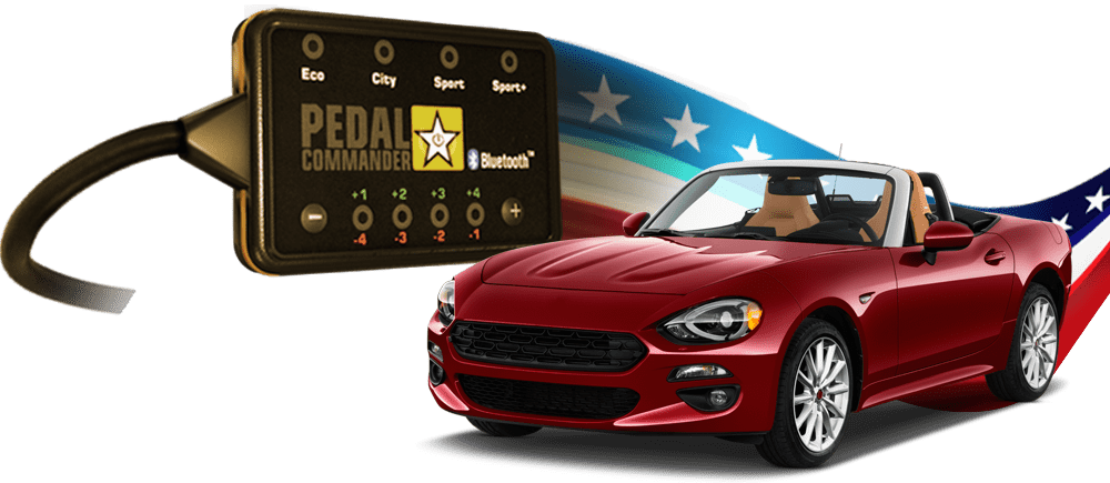 Fiat 124 Spider and the Pedal Commander, the only performance part to make it perfect
