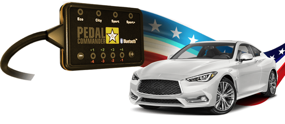 Infiniti Q60 and the Pedal Commander, the only performance part to make it perfect