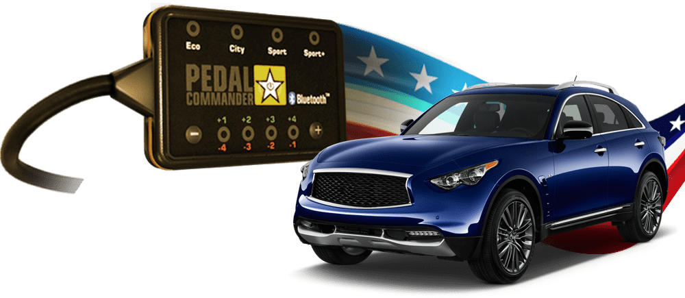 Infiniti QX70 and the Pedal Commander, the only performance part to make it perfect
