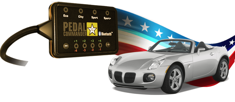 Pontiac Solstice and the Pedal Commander, the only performance part to make it perfect