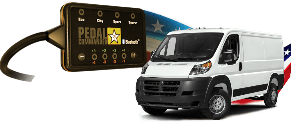 RAM Promaster 1500 and the Pedal Commander, the only performance part to make it perfect