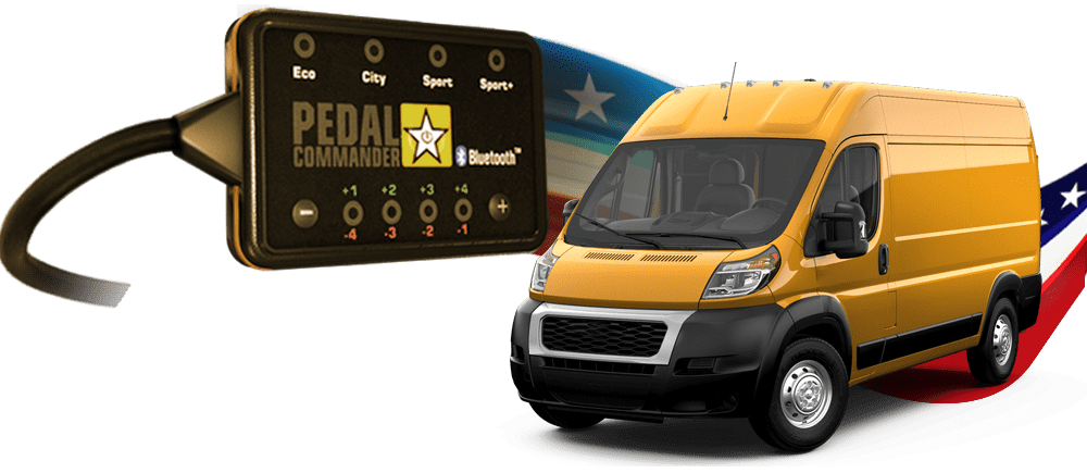 RAM Promaster 2500 and the Pedal Commander, the only performance part to make it perfect